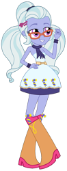 Size: 592x1503 | Tagged: safe, artist:ajosterio, imported from derpibooru, sugarcoat, human, equestria girls, bare shoulders, boots, clothes swap, fall formal outfits, shoes, simple background, sleeveless, solo, strapless, transparent background