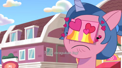 Size: 3072x1727 | Tagged: safe, imported from derpibooru, screencap, pony, unicorn, spoiler:g5, spoiler:my little pony: tell your tale, spoiler:tyts01e44, eyes closed, female, frown, g5, indonesian, mare, my little pony: tell your tale, plum library, secret ad-mare-er, solo, subtitles