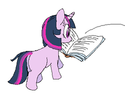 Size: 375x297 | Tagged: safe, artist:cheesesauce_45, imported from derpibooru, twilight sparkle, pony, unicorn, book, female, filly, filly twilight sparkle, simple background, solo, unicorn twilight, white background, younger