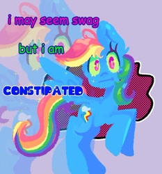 Size: 652x699 | Tagged: safe, artist:kreeeeeez, imported from derpibooru, rainbow dash, pegasus, pony, :i, female, palindrome get, simple background, text