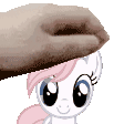 Size: 112x112 | Tagged: safe, imported from derpibooru, nurse redheart, earth pony, animated, gif, petting, smiling