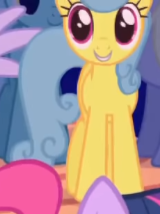 Size: 160x214 | Tagged: safe, imported from derpibooru, screencap, lemon hearts, pony, unicorn, friendship is magic, season 1, animation error, cropped, female, front view, mare, standing