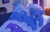 Size: 3134x1996 | Tagged: safe, artist:ls_skylight, imported from twibooru, trixie, pony, unicorn, bed, bedroom, chromatic aberration, clothes, female, hat, image, lying down, mare, paywall content, png, poster, solo, trixie's hat