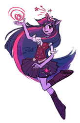 Size: 1258x1920 | Tagged: safe, artist:kittiara, imported from derpibooru, twilight sparkle, human, clothes, colored sketch, crown, eared humanization, horn, horned humanization, humanized, jewelry, regalia, shirt, simple background, sketch, skirt, solo, sweater vest, transparent background