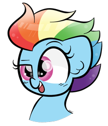 Size: 640x747 | Tagged: safe, artist:sugarcloud12, imported from derpibooru, rainbow dash, pony, alternate hairstyle, simple background, solo, transparent background