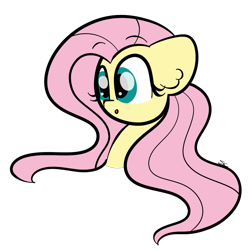 Size: 949x952 | Tagged: safe, artist:sugarcloud12, imported from derpibooru, fluttershy, pony, cute, shyabetes, simple background, solo, transparent background