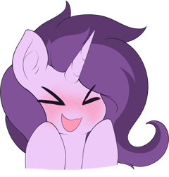 Size: 3025x3146 | Tagged: safe, artist:czu, imported from derpibooru, oc, oc only, oc:czupone, pony, unicorn, bust, cute, open mouth, open smile, simple background, smiling, solo, transparent background, uwu