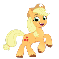 Size: 1200x1200 | Tagged: safe, artist:prixy05, imported from derpibooru, applejack, earth pony, pony, g4, g4 to g5, g5, generation leap, simple background, solo, transparent background, vector