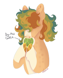 Size: 2524x3134 | Tagged: safe, artist:s0ftserve, imported from derpibooru, oc, pony, cookie, food, simple background, solo, transparent background