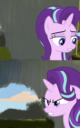 Size: 800x1280 | Tagged: safe, edit, imported from derpibooru, starlight glimmer, unicorn, dreamworks, for five minutes, meme, meme template, shrek, shrek 2, starlight glimmer is not amused, template, unamused