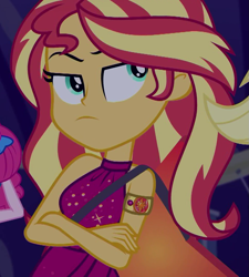 Size: 971x1080 | Tagged: safe, imported from derpibooru, screencap, applejack, pinkie pie, sunset shimmer, human, equestria girls, equestria girls series, spring breakdown, spoiler:eqg series (season 2), cropped, cruise outfit