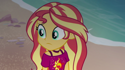 Size: 1920x1080 | Tagged: safe, imported from derpibooru, screencap, sunset shimmer, human, equestria girls, equestria girls series, spring breakdown, spoiler:eqg series (season 2), cruise outfit, solo