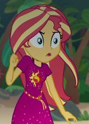 Size: 656x913 | Tagged: safe, imported from derpibooru, screencap, sunset shimmer, human, equestria girls, equestria girls series, spring breakdown, spoiler:eqg series (season 2), cropped, cruise outfit, solo