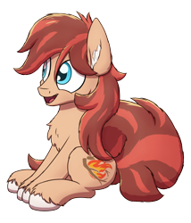 Size: 1800x2100 | Tagged: safe, artist:litrojia, imported from derpibooru, oc, oc only, oc:cottonwood kindle, earth pony, pony, chest fluff, ear fluff, earth pony oc, male, open mouth, open smile, simple background, sitting, smiling, solo, stallion, transparent background, unshorn fetlocks