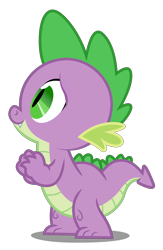 Size: 5000x7683 | Tagged: safe, artist:dashiesparkle, imported from derpibooru, spike, dragon, party of one, season 1, absurd resolution, cute, male, simple background, solo, spikabetes, transparent background, vector, vector trace