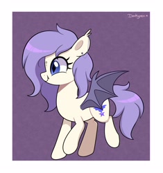 Size: 3100x3300 | Tagged: safe, artist:darkynez, imported from derpibooru, oc, oc only, bat pony, pony, happy, smiling, solo, spread wings, wings