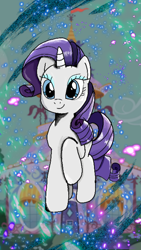 Size: 720x1281 | Tagged: safe, color edit, edit, imported from derpibooru, rarity, pony, unicorn, my little pony: the manga, carousel boutique, colored, solo