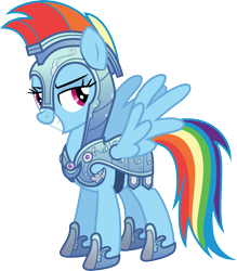 Size: 3000x3427 | Tagged: safe, artist:cloudy glow, imported from derpibooru, rainbow dash, pegasus, pony, the crystal empire, .ai available, armor, crystal guard armor, simple background, solo, transparent background, vector