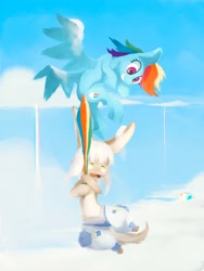 Size: 3000x4000 | Tagged: safe, artist:frisccy, imported from derpibooru, rainbow dash, pegasus, crossover, made in abyss, nanachi
