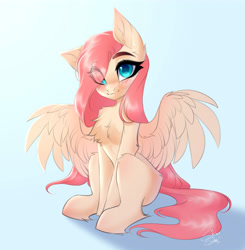 Size: 3912x4000 | Tagged: safe, artist:shinoshai, imported from derpibooru, fluttershy, pegasus, pony, chest fluff, cute, ear fluff, female, fluffy, leg fluff, mare, shyabetes, sketch, slim, solo, thin