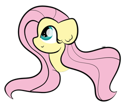 Size: 1244x1037 | Tagged: safe, artist:sugarcloud12, imported from derpibooru, fluttershy, pony, bust, cute, daaaaaaaaaaaw, female, looking up, portrait, profile, shyabetes, simple background, solo, transparent background