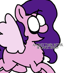 Size: 1275x1414 | Tagged: safe, artist:professorventurer, imported from derpibooru, pipp petals, pegasus, pony, flying, g5, pippamena, primrose petals, solo, that pony sure does love garlic bread, vulgar