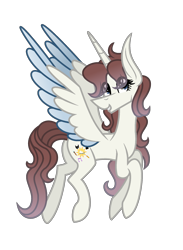 Size: 1499x2049 | Tagged: safe, artist:darbypop1, imported from derpibooru, oc, oc only, oc:darby, alicorn, pony, colored wings, fusion, nathan chen, ponified, simple background, solo, transparent background, two toned wings, wings