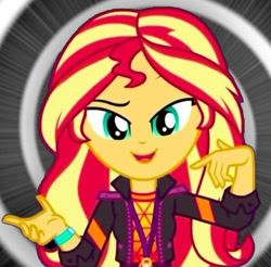 Size: 425x418 | Tagged: safe, artist:pacoo777yuyu, imported from derpibooru, sunset shimmer, human, equestria girls, equestria girls series, abstract background, cute, hand, hypnosis, solo, spiral