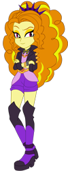 Size: 1672x4168 | Tagged: safe, artist:gmaplay, imported from derpibooru, adagio dazzle, human, equestria girls, boots, music festival outfit, shoes, simple background, solo, transparent background