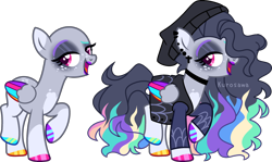 Size: 2704x1614 | Tagged: safe, artist:kurosawakuro, imported from derpibooru, oc, oc only, pegasus, pony, base used, beanie, choker, coat markings, colored hooves, colored wings, ear piercing, earring, eyeshadow, female, folded wings, freckles, hat, hoof polish, jewelry, lidded eyes, lipstick, magenta eyes, makeup, mare, mismatched eyebrows, multicolored wings, offspring, open mouth, parent:funnel web, parent:rainbow dash, piercing, pink eyes, raised hoof, simple background, socks (coat markings), solo, transparent background, wings