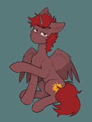 Size: 3000x4000 | Tagged: safe, artist:crashbrush, imported from derpibooru, oc, oc:hardy, alicorn, pony, alicorn oc, chest fluff, full body, horn, looking at you, male, male alicorn, male alicorn oc, sitting, solo, spread wings, stallion, wings