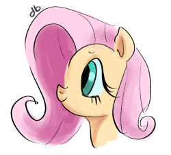 Size: 250x226 | Tagged: safe, artist:dubudrops, imported from derpibooru, fluttershy, pegasus, cute, daaaaaaaaaaaw, shyabetes, signature, simple background, solo, white background
