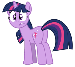 Size: 938x846 | Tagged: safe, artist:benpictures1, imported from ponybooru, twilight sparkle, pony, unicorn, cute, female, inkscape, mare, scared, simple background, solo, transparent background, twiabetes, unicorn twilight, vector