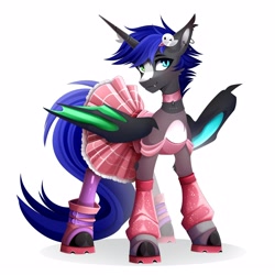 Size: 2560x2560 | Tagged: safe, artist:buvanybu, imported from derpibooru, oc, oc only, oc:delta-ket, alicorn, bat pony, bat pony alicorn, pony, bat pony oc, bat wings, colored belly, commission, heterochromia, horn, pale belly, simple background, solo, white background, wings