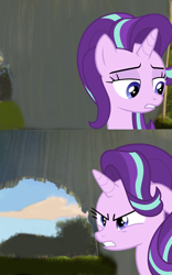 Size: 800x1280 | Tagged: safe, edit, imported from derpibooru, starlight glimmer, unicorn, for five minutes, meme, meme template, shrek, template