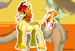 Size: 3854x2602 | Tagged: safe, artist:dzhu.sokolov, imported from derpibooru, oc, oc only, oc:misty mirage(dzhu.sokolov), kirin, cloven hooves, kirin oc, red eyes, solo