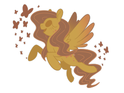 Size: 2732x2048 | Tagged: safe, artist:leafytaffy, imported from derpibooru, fluttershy, butterfly, pegasus, pony, female, mare, open mouth, open smile, simple background, smiling, solo, spread wings, transparent background, wings