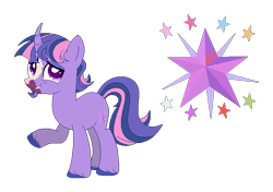 Size: 701x493 | Tagged: safe, artist:lanternik, imported from derpibooru, twilight sparkle, pony, unicorn, base used, raised hoof, redesign, simple background, solo, transparent background, unicorn twilight, unshorn fetlocks