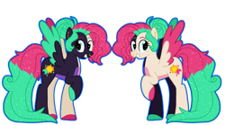 Size: 1280x712 | Tagged: safe, artist:queertrixie, imported from derpibooru, oc, pegasus, pony, colored wings, female, mare, multicolored wings, pegasus oc, simple background, solo, transparent background, wings