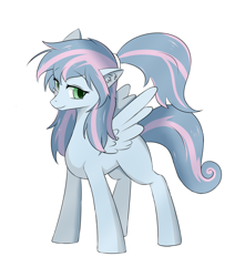Size: 1612x1824 | Tagged: safe, artist:crystal eve, artist:crystaleve, imported from derpibooru, oc, oc only, pegasus, pony, pegasus oc, ponytail, simple background, solo, white background, wings