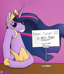 Size: 1845x2122 | Tagged: safe, artist:passionpanther, imported from derpibooru, twilight sparkle, alicorn, pony, the last problem, best pony, older, older twilight, older twilight sparkle (alicorn), princess twilight 2.0, signature, smiling, smirk, solo, twilight sparkle (alicorn)