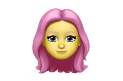 Size: 1125x744 | Tagged: safe, imported from derpibooru, fluttershy, human, equestria girls, animoji, head only, looking at you, memoji, simple background, solo, white background