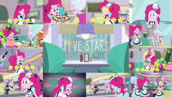 Size: 1280x721 | Tagged: safe, editor:quoterific, imported from derpibooru, pinkie pie, human, equestria girls, five stars, spoiler:eqg series (season 2), collage