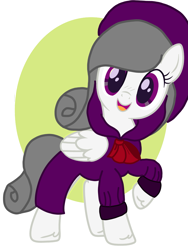 Size: 3085x4096 | Tagged: safe, artist:foxyfell1337, imported from derpibooru, pegasus, pony, base used, clothes, colored, female, looking at you, mare, raised hoof, simple background, smiling, smiling at you, solo, transparent background