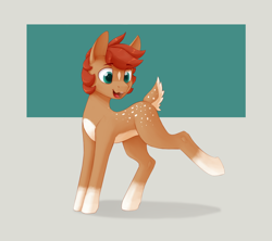 Size: 4818x4272 | Tagged: safe, artist:kviksi, imported from derpibooru, oc, oc only, deer, deer pony, original species, pony, coat markings, deer oc, male, non-pony oc, pale belly, simple background, socks (coat markings), solo