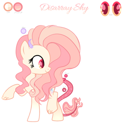 Size: 2048x2048 | Tagged: safe, artist:harmonyvitality-yt, imported from derpibooru, oc, oc only, hybrid, pony, base used, interspecies offspring, looking back, offspring, parent:discord, parent:fluttershy, parents:discoshy, simple background, story included, transparent background