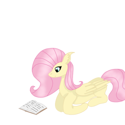 Size: 1000x1000 | Tagged: safe, artist:fluttershy_mop, imported from derpibooru, fluttershy, pegasus, pony, book, female, lying down, reading, simple background, solo, transparent background, wings