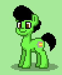 Size: 488x584 | Tagged: safe, imported from derpibooru, oc, oc only, pony, pony town, green background, pixelated, profile picture, simple background, solo