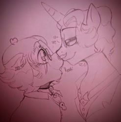 Size: 2950x2981 | Tagged: safe, artist:dsstoner, imported from derpibooru, fancypants, oc, oc:mena, bat pony, pony, undead, unicorn, vampire, vampony, boop, canon x oc, heart, heart eyes, noseboop, open mouth, shipping, smiling, traditional art, wingding eyes