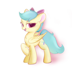 Size: 2016x2000 | Tagged: safe, artist:雅欣, imported from derpibooru, oc, oc only, oc:rainbow sunlight, pegasus, pony, derpibooru community collaboration, 2023 community collab, bow, female, filly, foal, hair bow, high res, royal guard, simple background, solo, transparent background